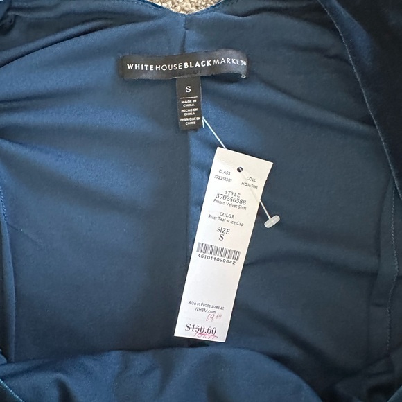 White House Black Market Blue Sheath Midi Dress size small - Picture 6 of 6